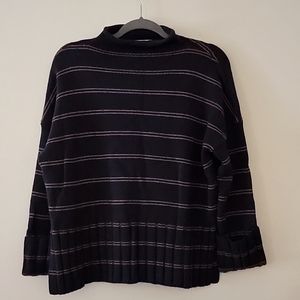 MADEWELL Striped Glenmoor Mockneck Sweater